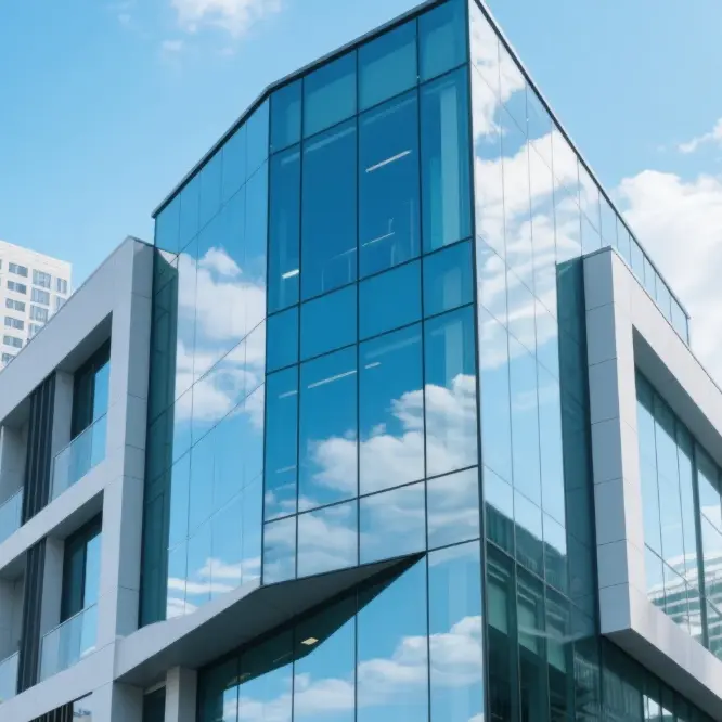 الزجاج المقسى للجدران الستارية